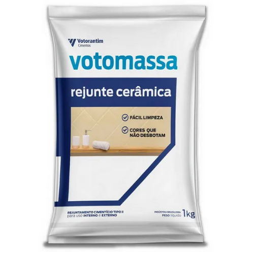 Rejunte Flexível Branco de 1 Kg Votomassa